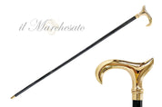Shiny metal Walking stick - 24K goldplated