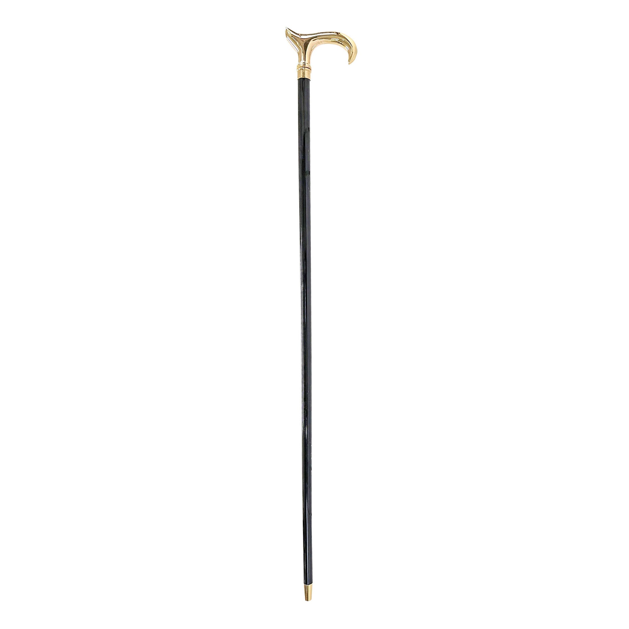 Shiny metal Walking stick - 24K goldplated