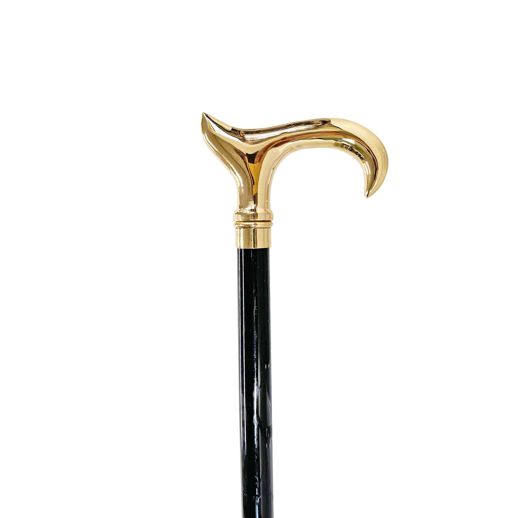 Shiny metal Walking stick - 24K goldplated