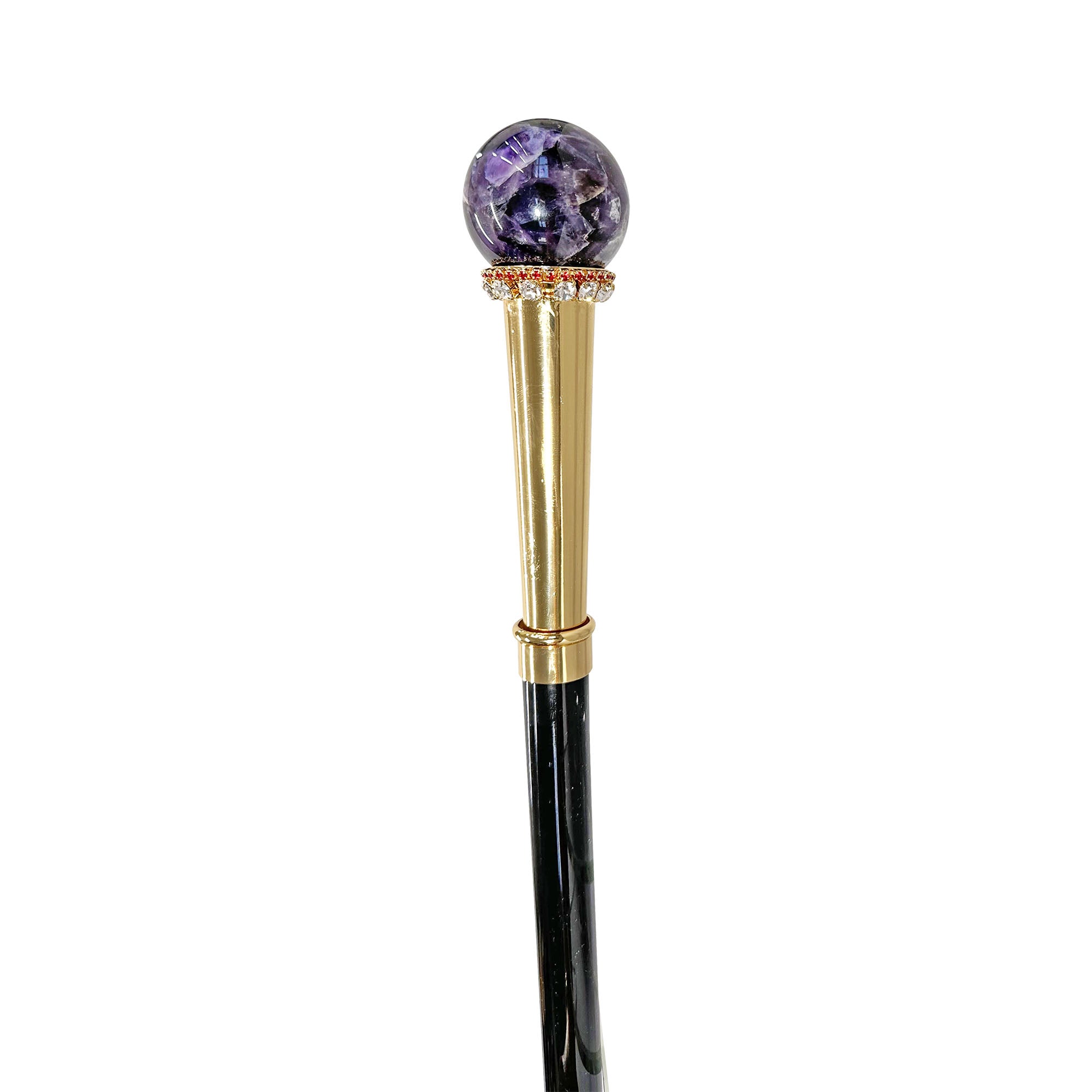 Walking stick - Exquisite Sphere With Minerals Crystals - Natural Amethyst Ball