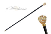 Bright Walkingsticks with Crystals Encrusted Knob