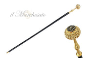 Elegant mylor Walking stick with Jet Crystals