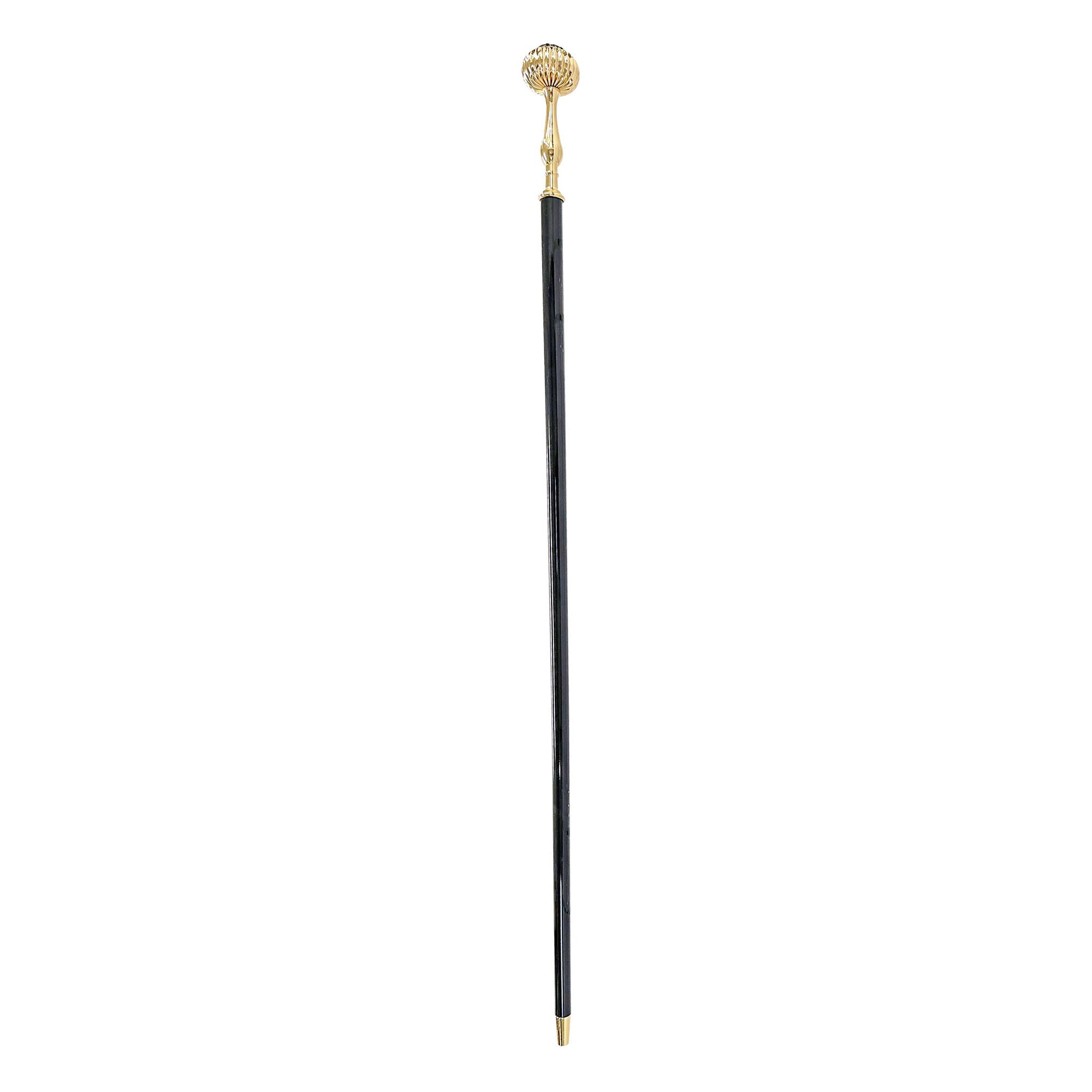 Elegant mylor Walking stick with Jet Crystals