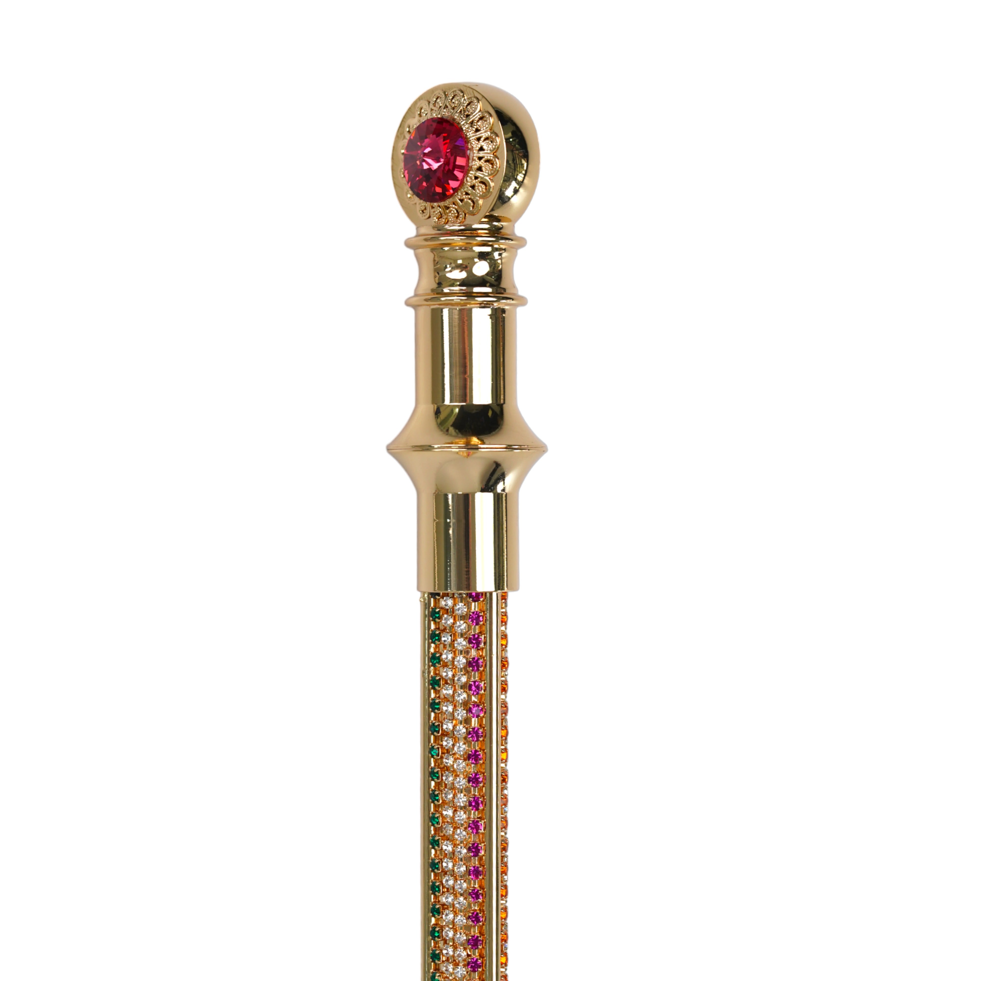 Majestic cane 24K goldplated with crystals - Limited collection