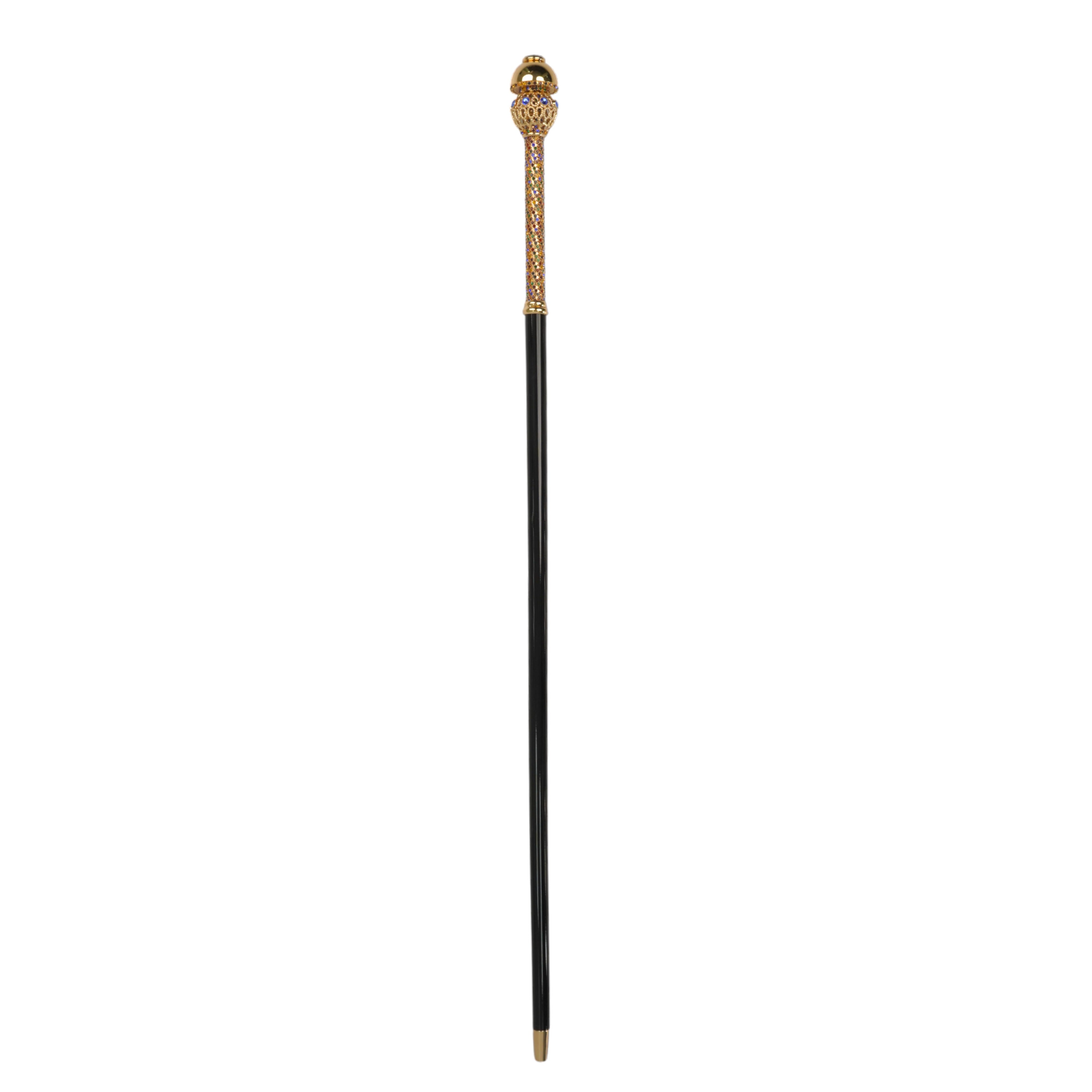 Majestad Dorada: Bastones chapados en oro de 24 quilates con elegancia de cristal