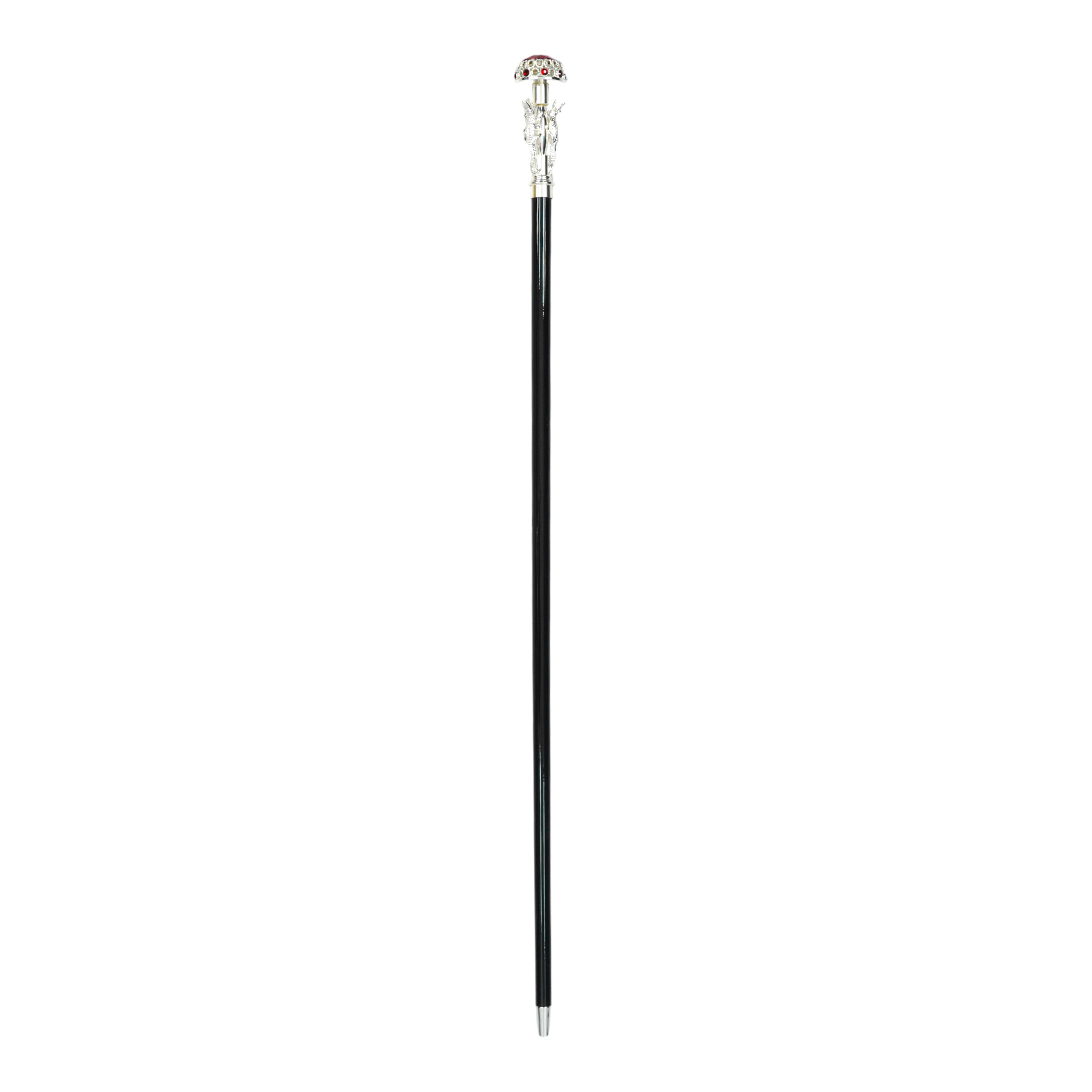 LIMITED COLLECTION - crocodile Handle -  ilMarchesato luxury Walking stick Silverplated 925