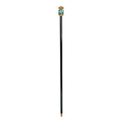 Oceanic Elegance: Exclusive Walking stick with Aquamarine Teardrop Crystal Handle
