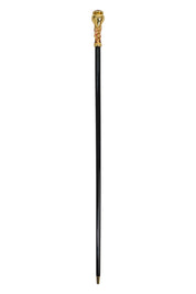 Italian Artisan Excellence: Luxury Walking Cane with 24K Gold Plating and Crystals
