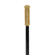 Walking Cane - Elegant Gold Filigree Handle