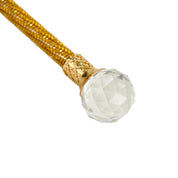 Handmade Topaz Crystal-Encrusted Walking Cane