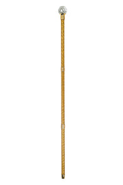 Handmade Topaz Crystal-Encrusted Walking Cane