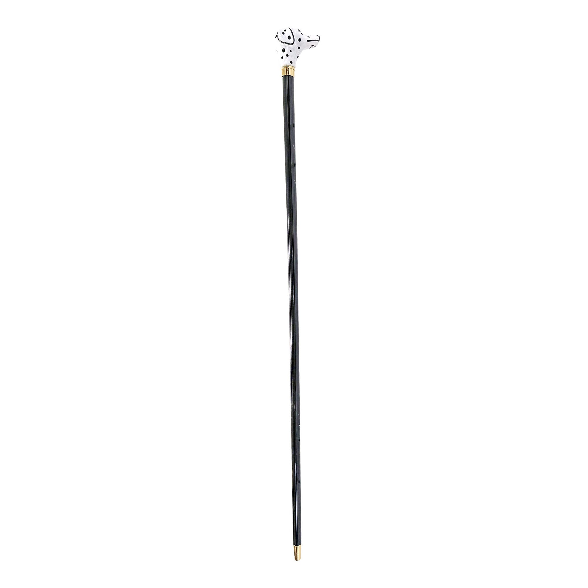 Hand-enameled Dalmatian Dog Walking stick