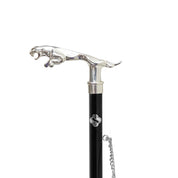 Calzador con mango de jaguar bañado en plata 925