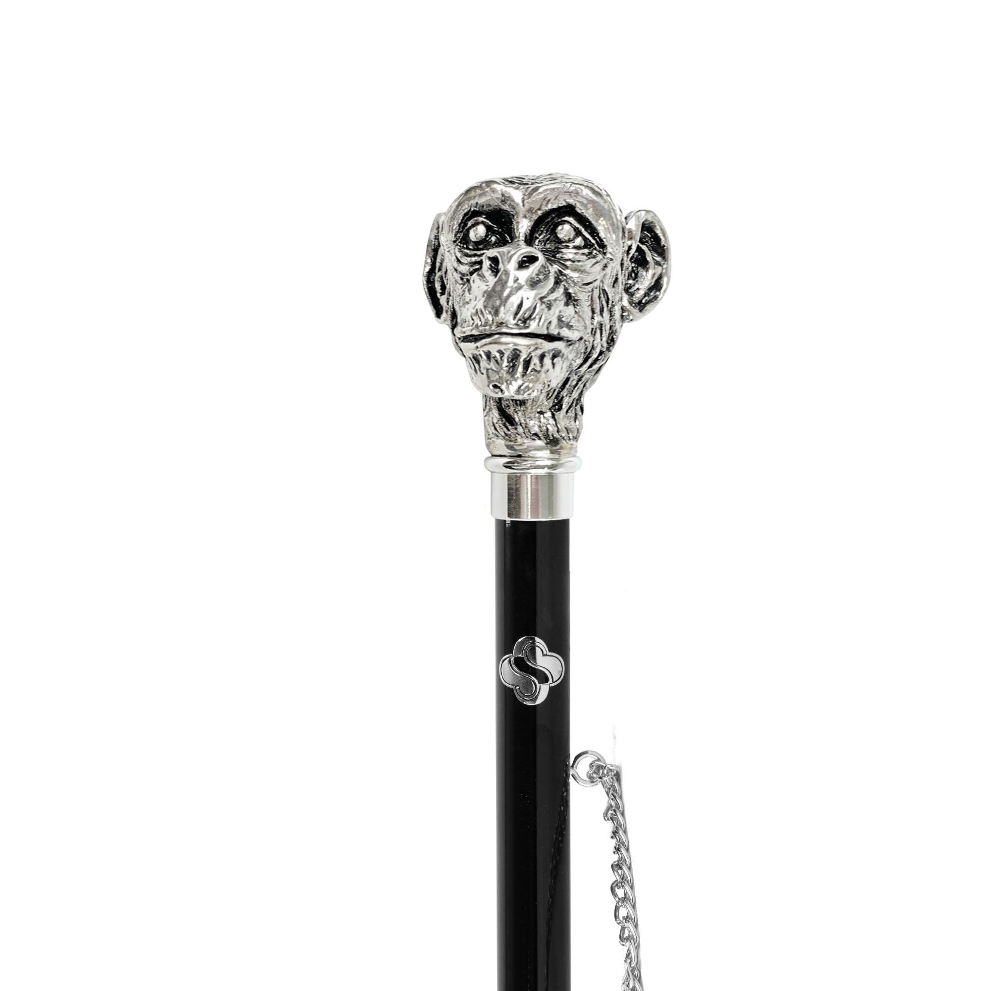 Calzador de mono bañado en plata