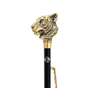 Majestad Tigre: Calzador artesanal con mango de tigre chapado en oro de 24 quilates