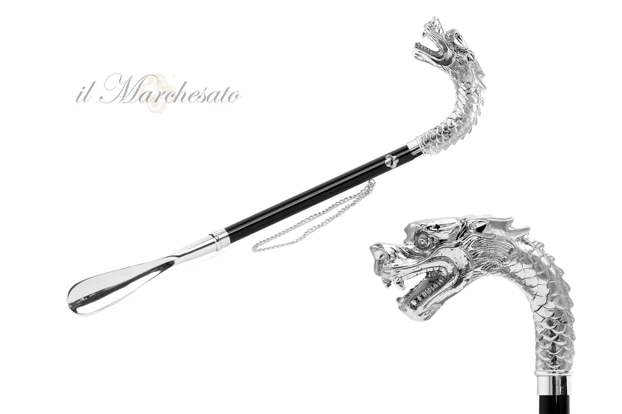 Calzador Dragon prestigioso - Baño de plata 925