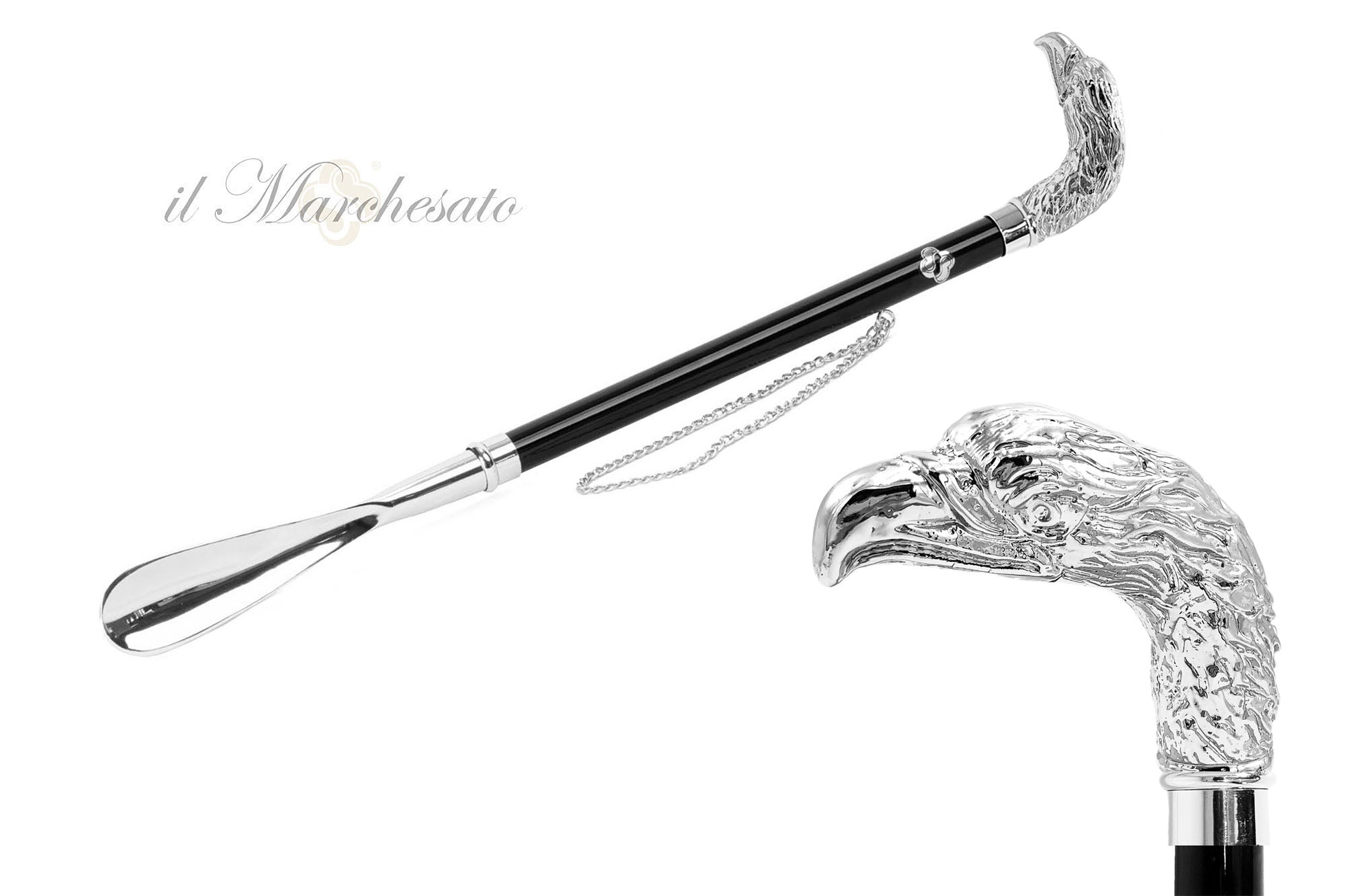 Calzador Águila exclusivo - Bañado en plata 925
