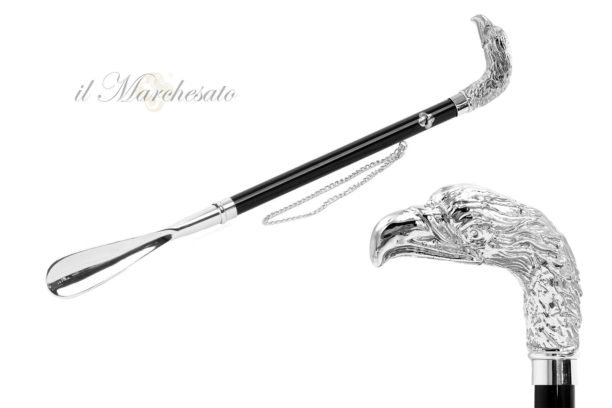 Exclusive Eagle shoehorn - Silverplated 925