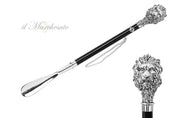 Calzador de león elegante y exclusivo - Bañado en plata 925