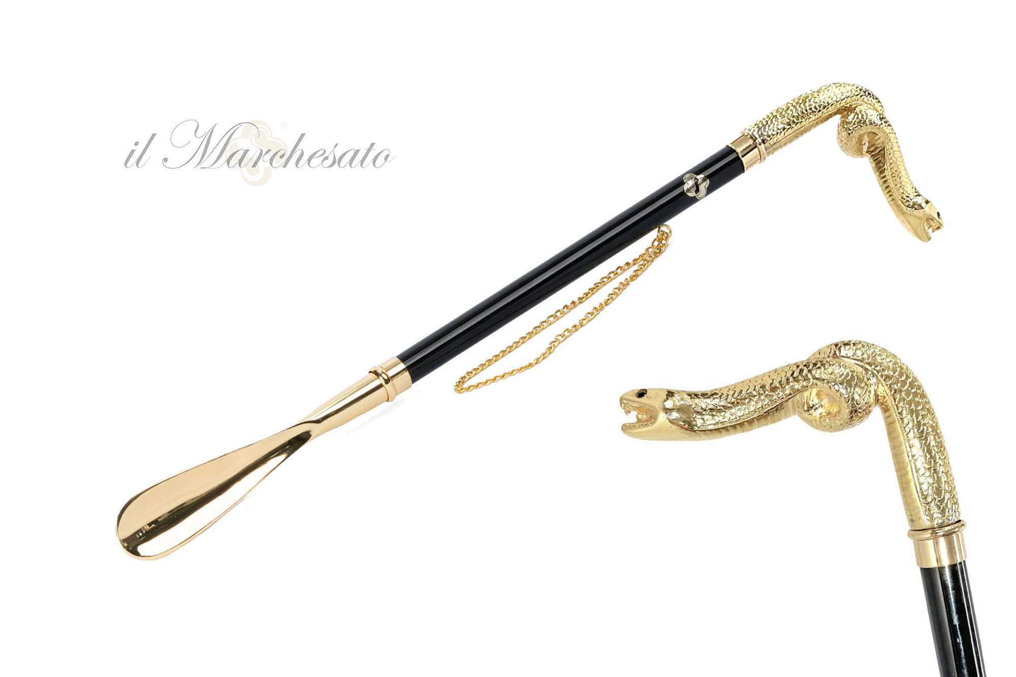 Estilo Serpentino: Calzador artesanal con mango inspirado en una serpiente