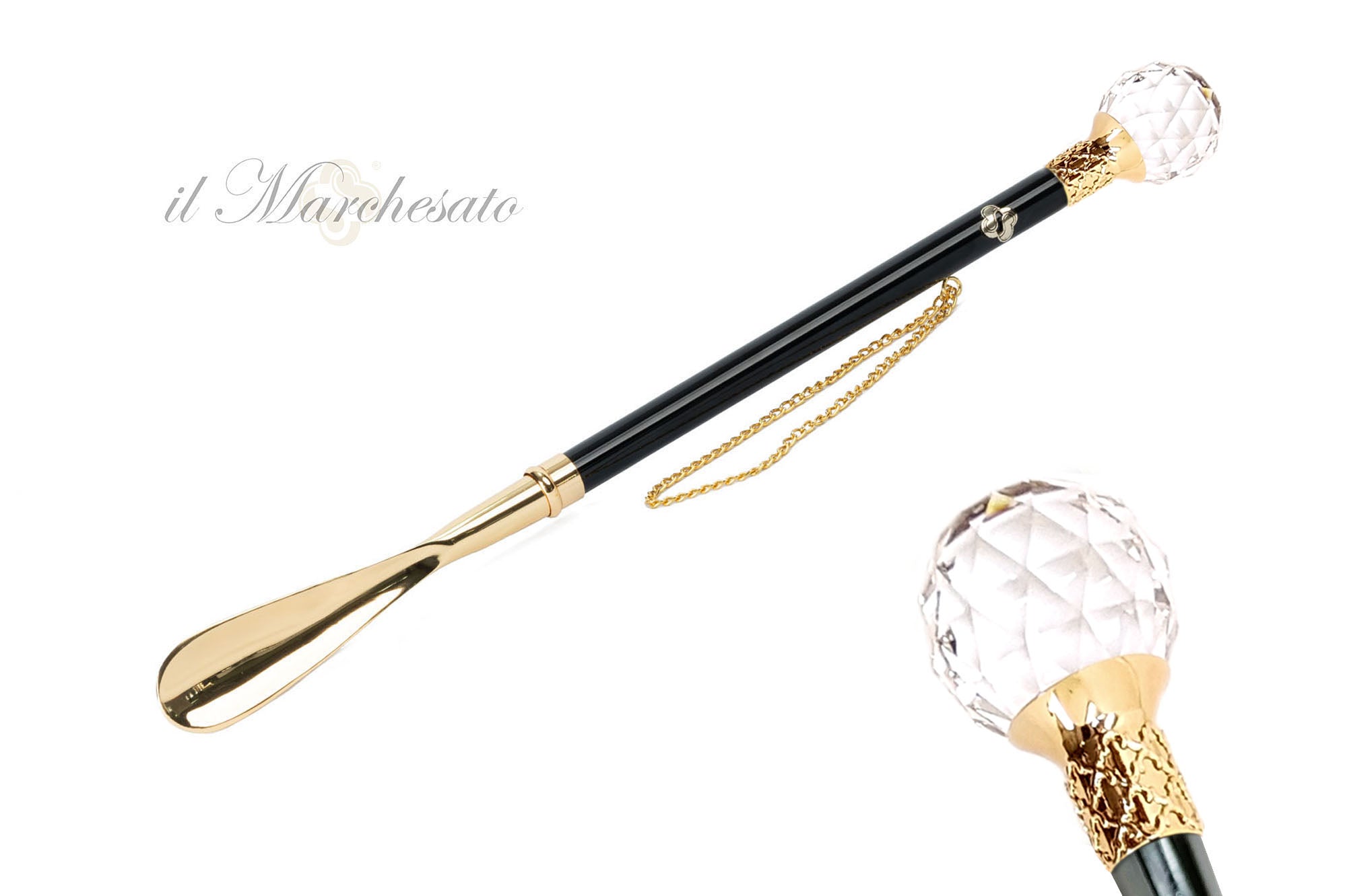 Esplendor Real: Calzadores de cristal de lujo hechos en Italia