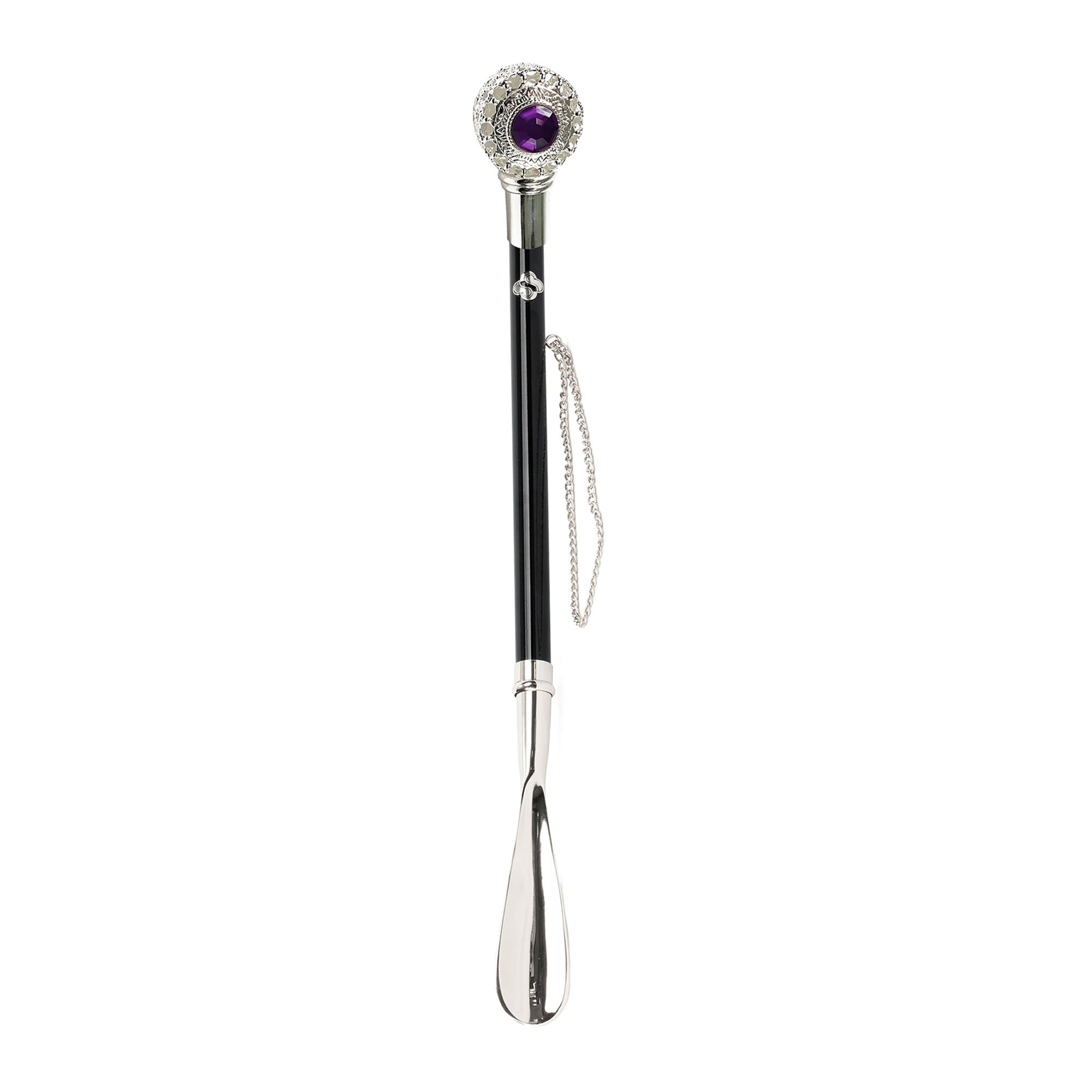 Luxury Shoehorn with Amethyst crystals