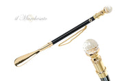 Elegancia italiana: calzadores artesanales con oro de 24 quilates y cristal