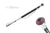 Calzador elegante - Pomo incrustado con amatista