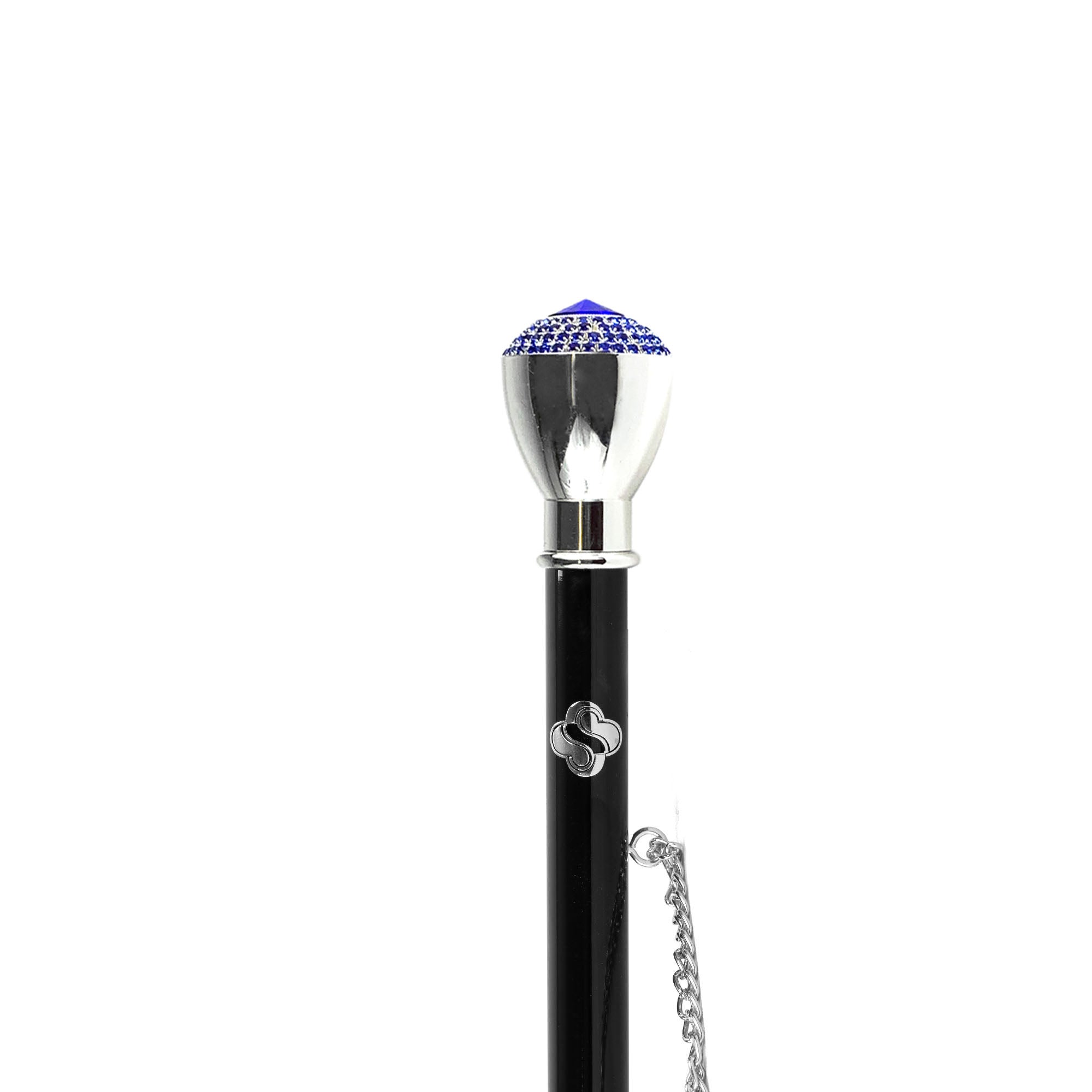 Calzador elegante - Pomo con incrustaciones de zafiro