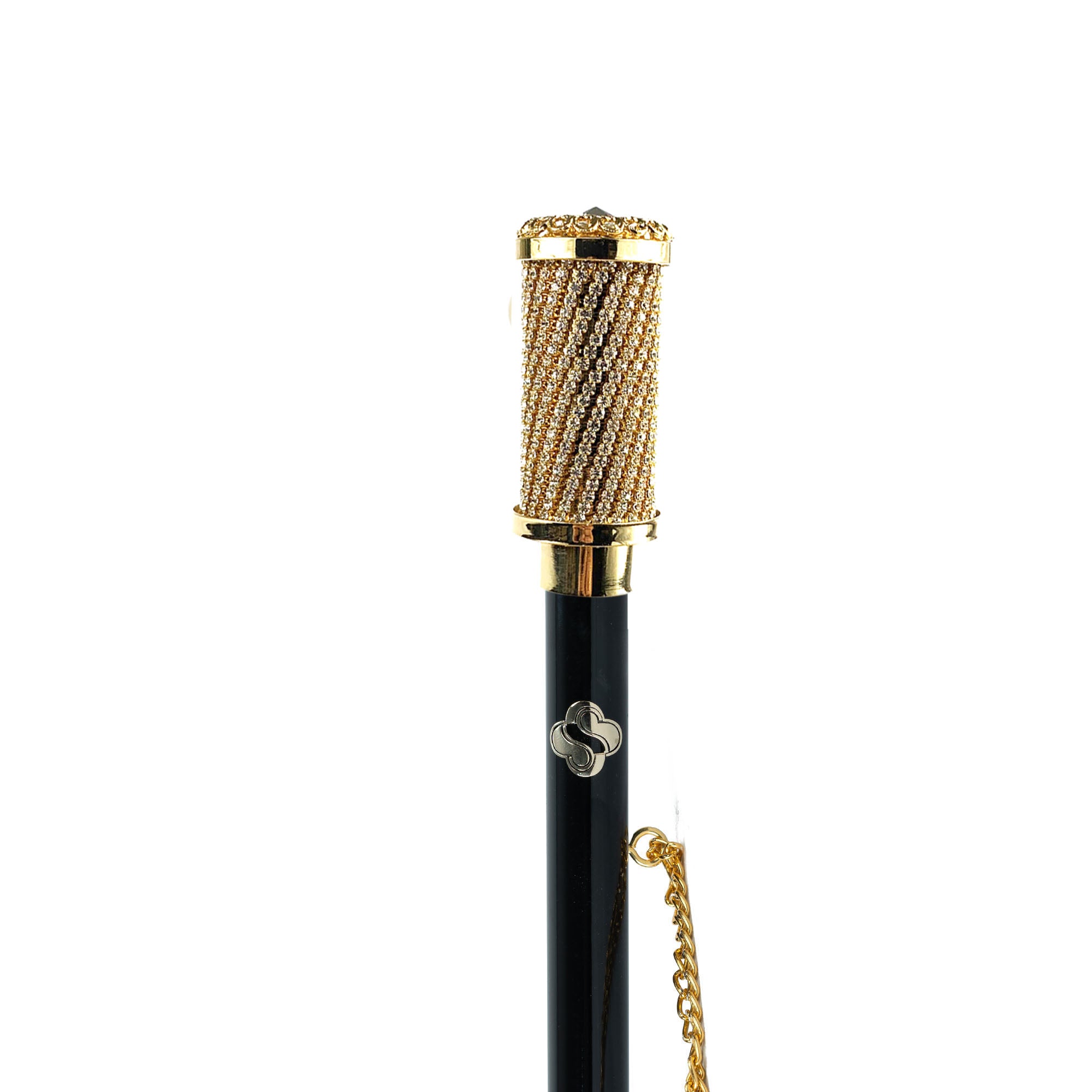 Golden Perfection: 24K Gold-Plated Shoehorn with Crystals