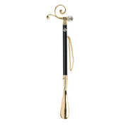 Elegancia Esculpida: Calzador Italiano con Cristal Dorado