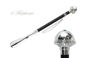 Pomo de plata 925 brillante con cristal esmeralda
