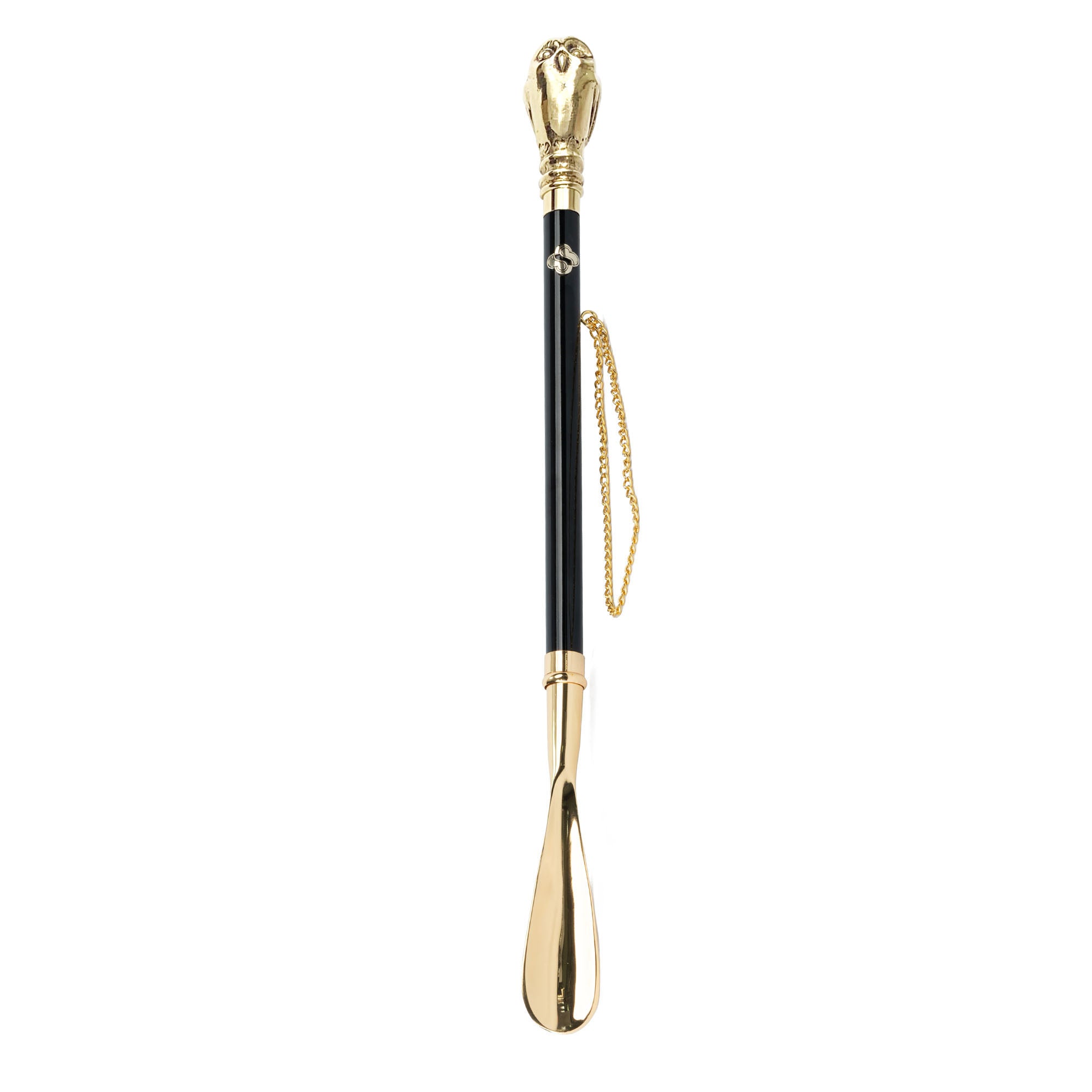 24K Gold-Plated Shoehorn with Owl Handle: Artistry Unleashed
