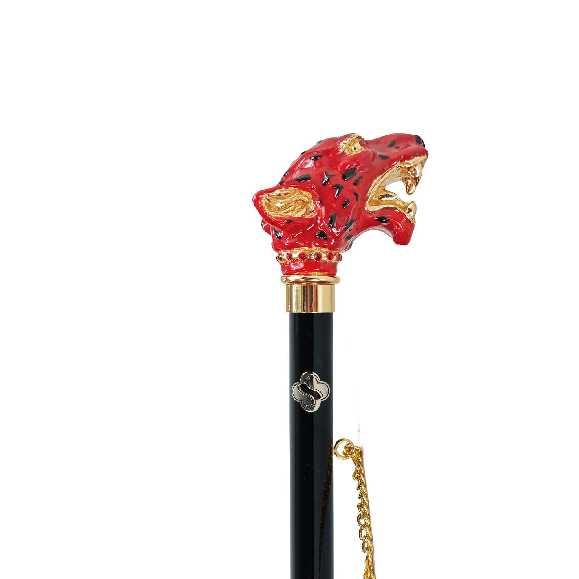 Vibrant Puma: 24K Gold-Plated Shoehorn with Colorful Puma Handle