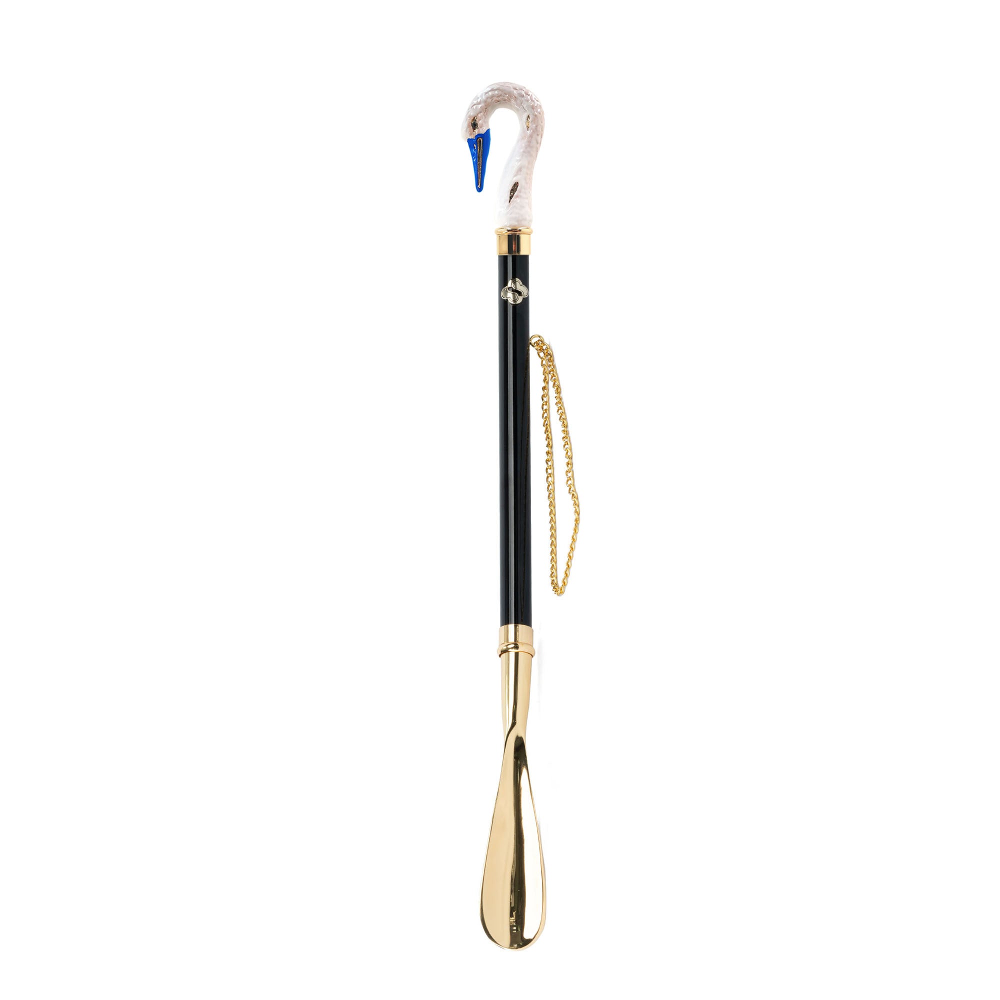 スワン羽バングル&ポンポンフロート&リボンフロート il Marchesato Gold plated shoehorn – ilMarchesato - Luxury
