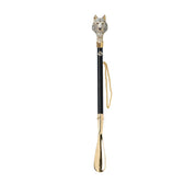 Wolf Luxury: Calzador de lobo pintado a mano y bañado en oro de 24 quilates