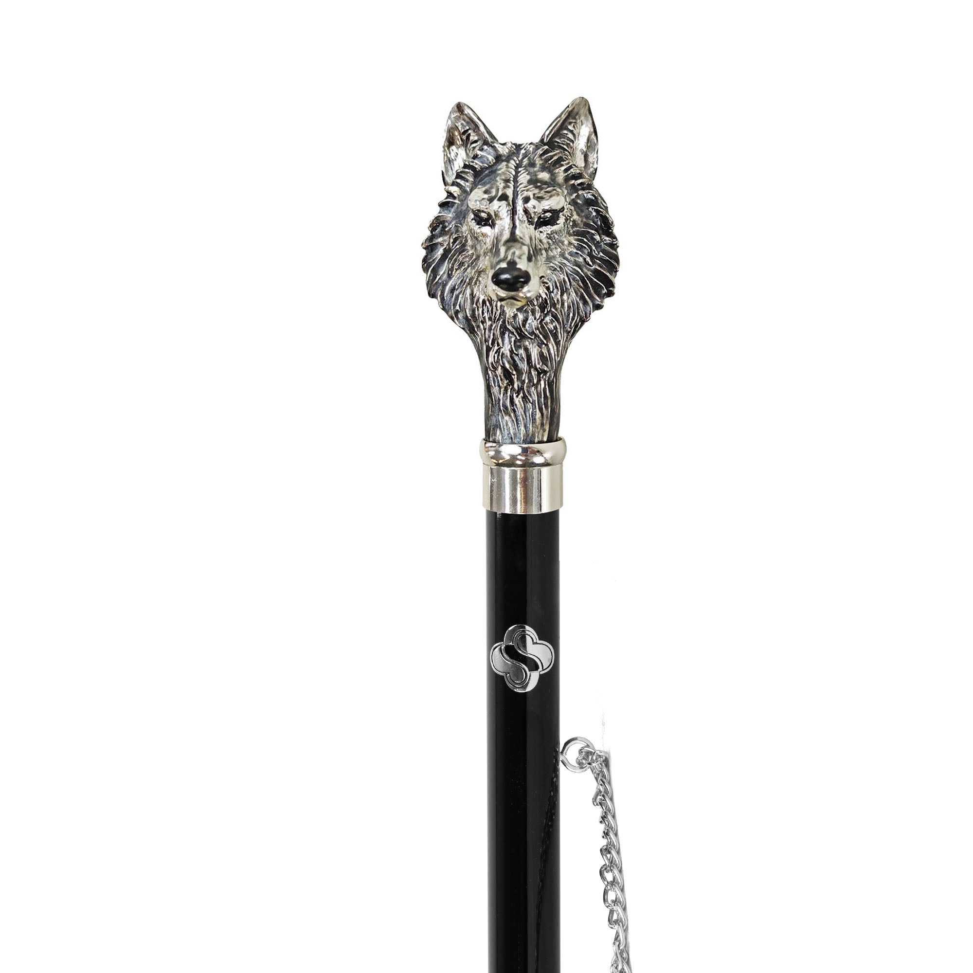 Calzador de lobo exclusivo esmaltado a mano - Bañado en plata 925