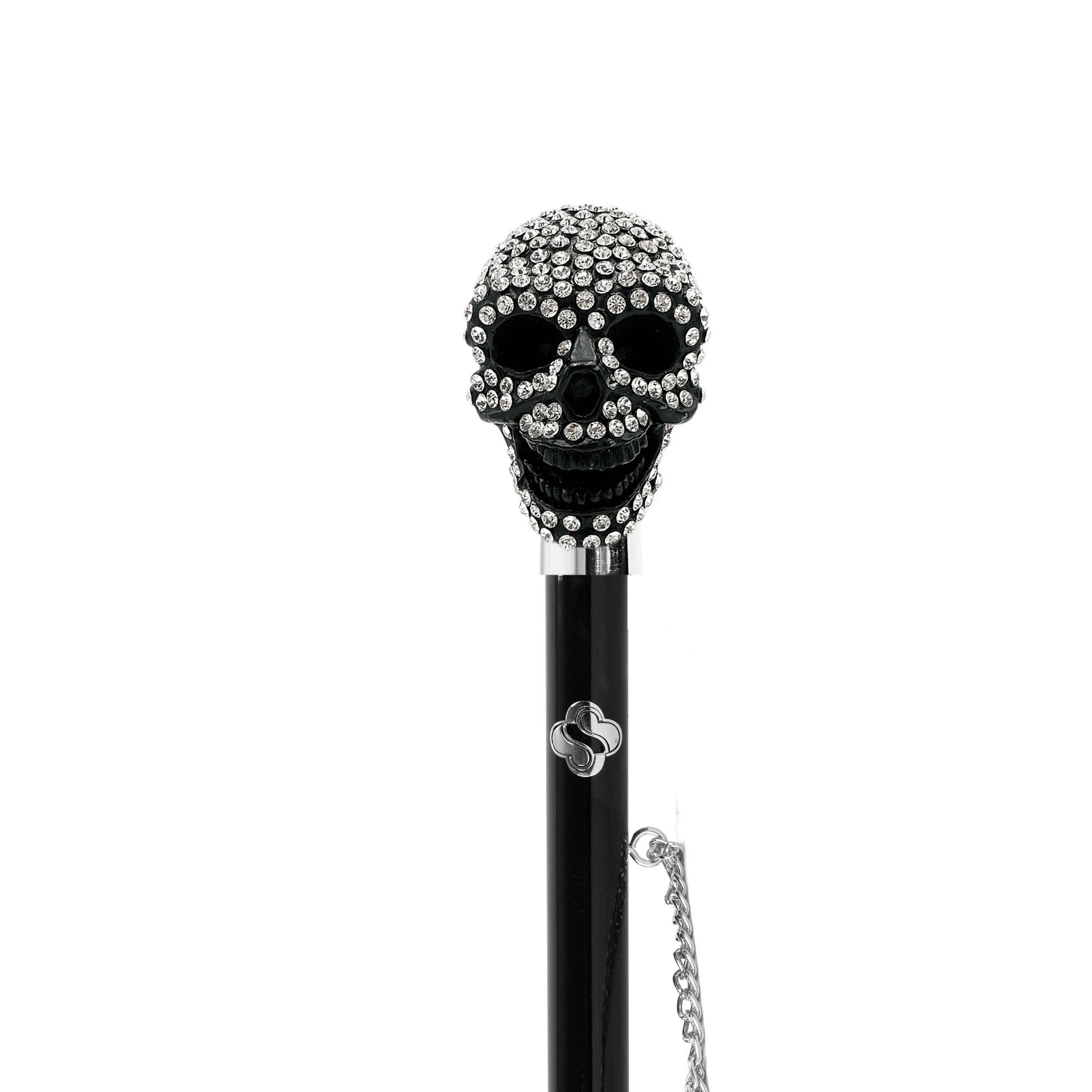 Calzador de lujo exclusivo con calavera y cristales