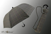 Handcrafted Men's Folding Umbrella with Italian Cotton - il-marchesato