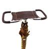Handmade Leather Seat Umbrella- Multicolored Tartan - il-marchesato