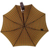 Handmade Leather Seat Umbrella- Multicolored Tartan - il-marchesato