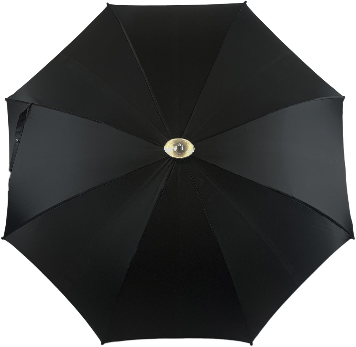 Handcrafted Leather Seat Umbrella - Black Color - IL MARCHESATO LUXURY UMBRELLAS, CANES AND SHOEHORNS