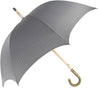 Handcrafted Grey Umbrella - Natural Ash Wood-Handle - il-marchesato