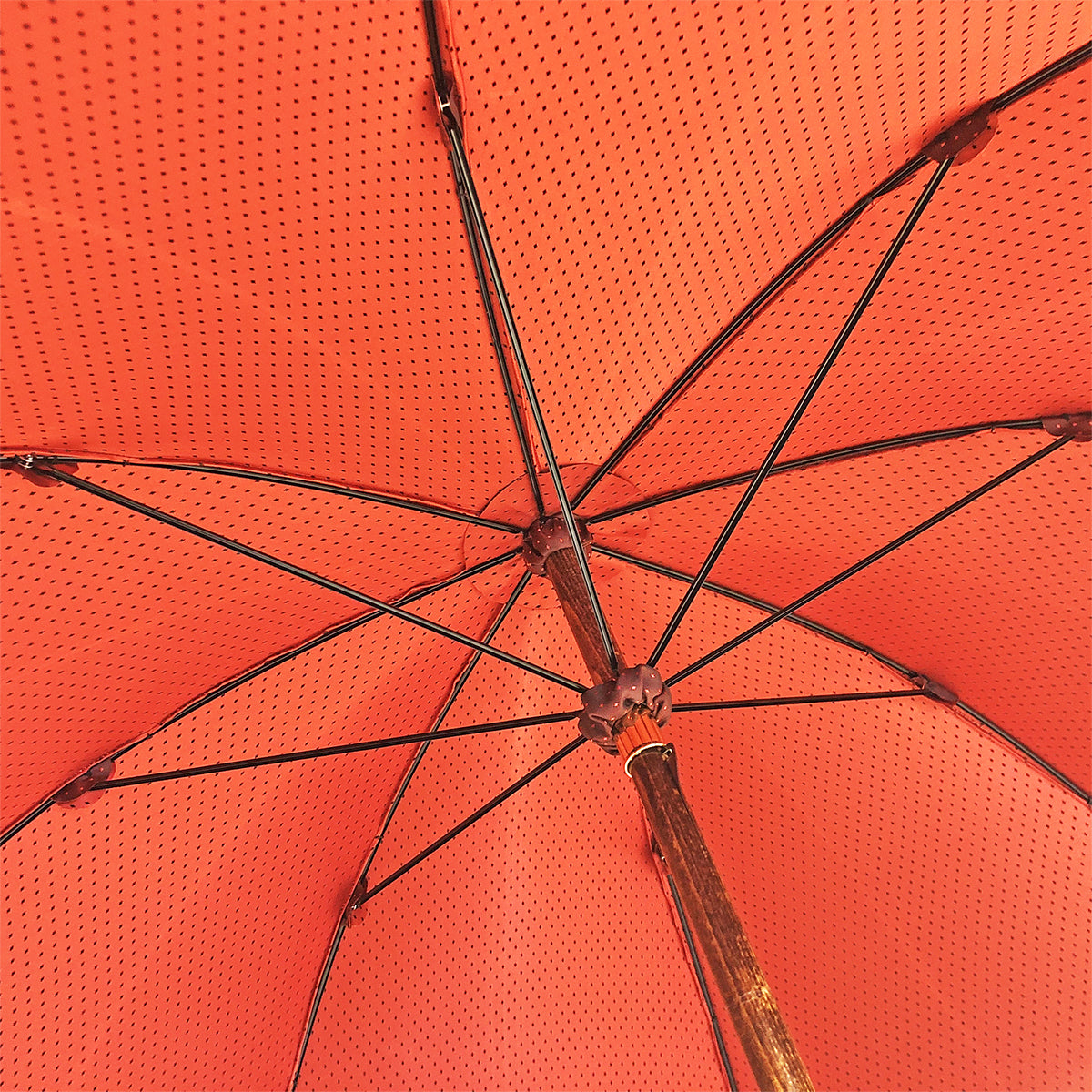 Classic men's umbrella with leather handle