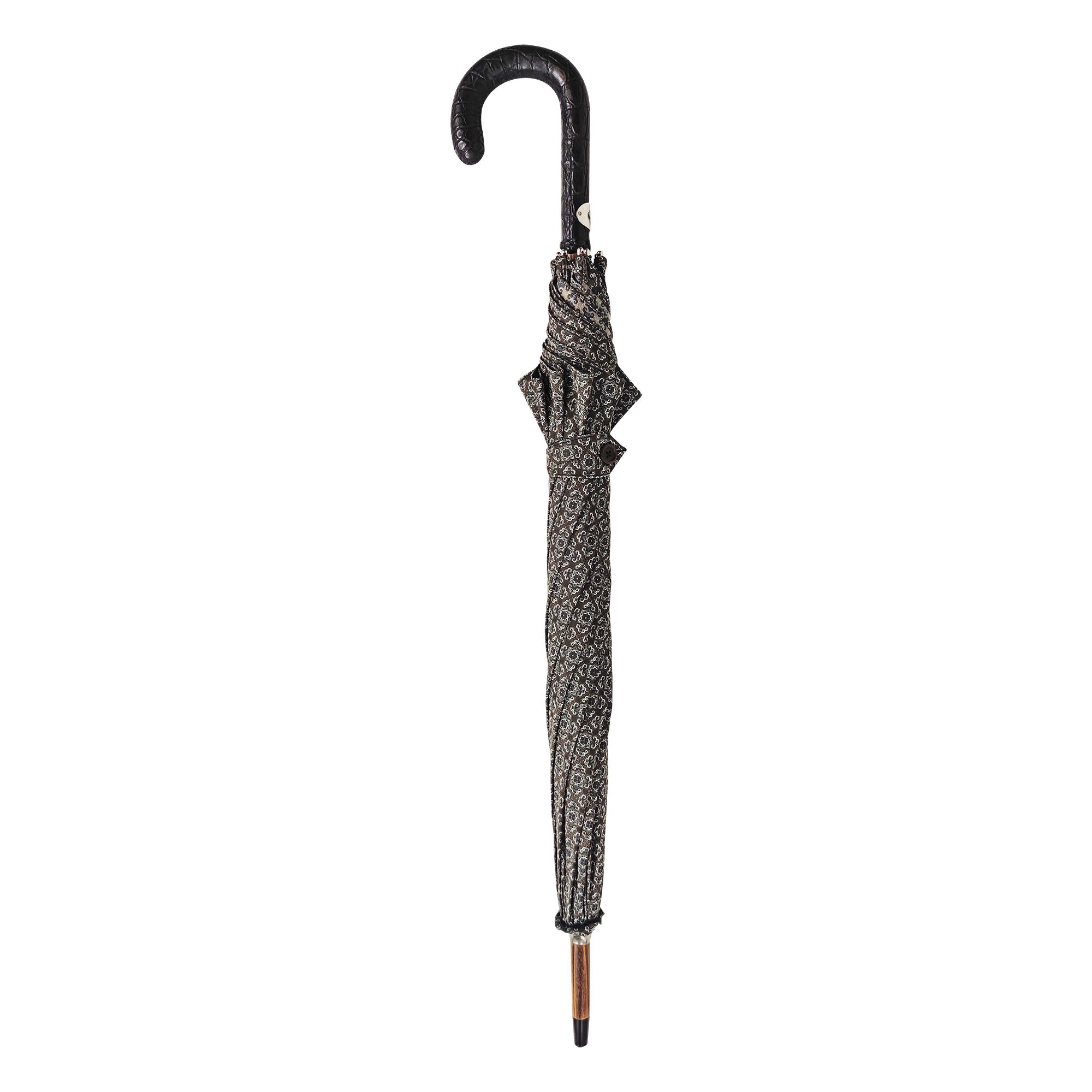 COCCA 長傘　美品　used品 Umbrella with Caiman Crocodile leather handle – ilMarchesato