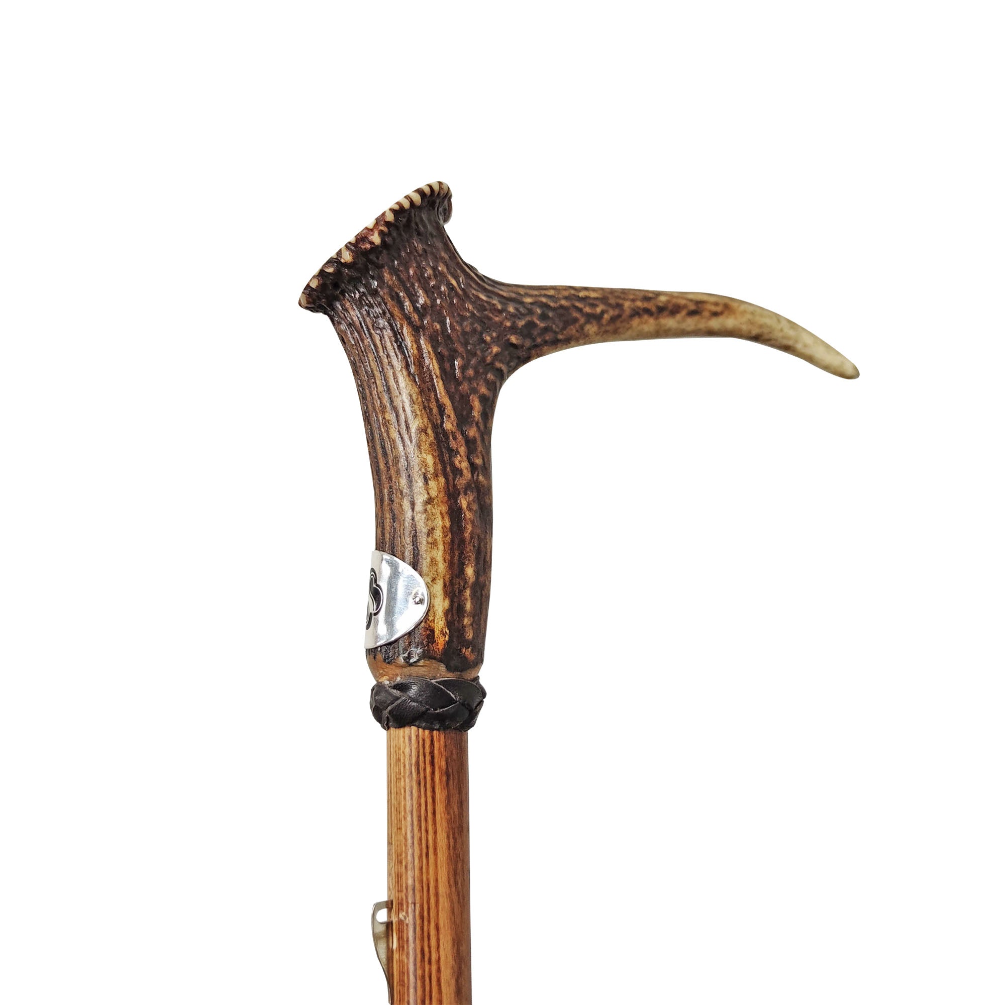 Deer horn on flared beech wood rod