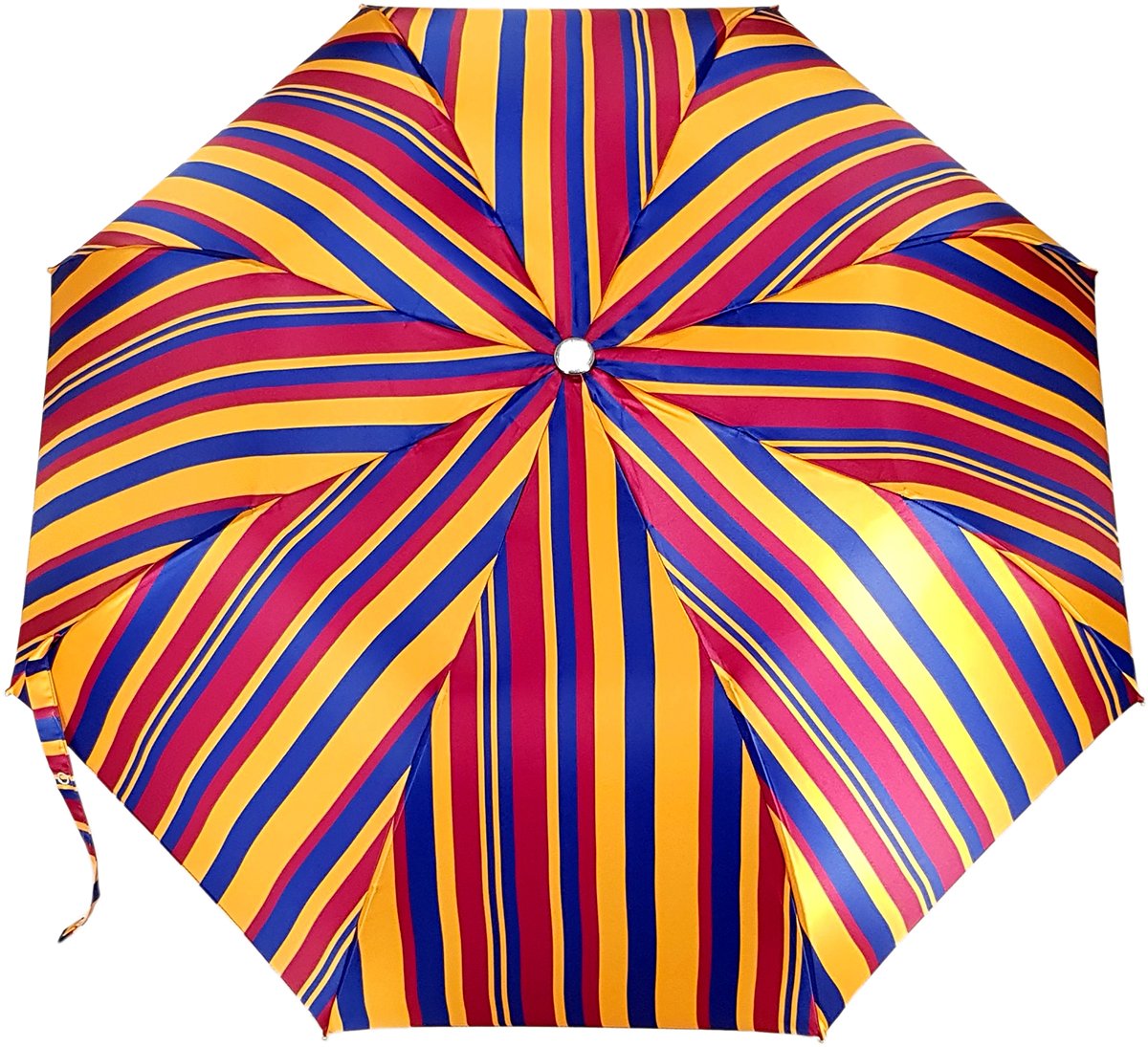 Crafted Multi-Color Striped Folding Umbrella - il-marchesato