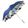 Fantastic blue with chains design - IL MARCHESATO LUXURY UMBRELLAS, CANES AND SHOEHORNS