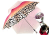 Double canopy umbrella with Magenta and exclusive design - IL MARCHESATO LUXURY UMBRELLAS, CANES AND SHOEHORNS