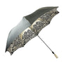 Damask Black and white with hundreds of crystals - IL MARCHESATO LUXURY UMBRELLAS, CANES AND SHOEHORNS